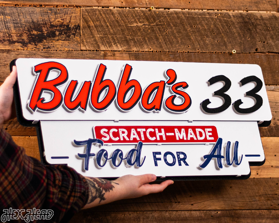 Bubba's 33 3D Metal Wall Art