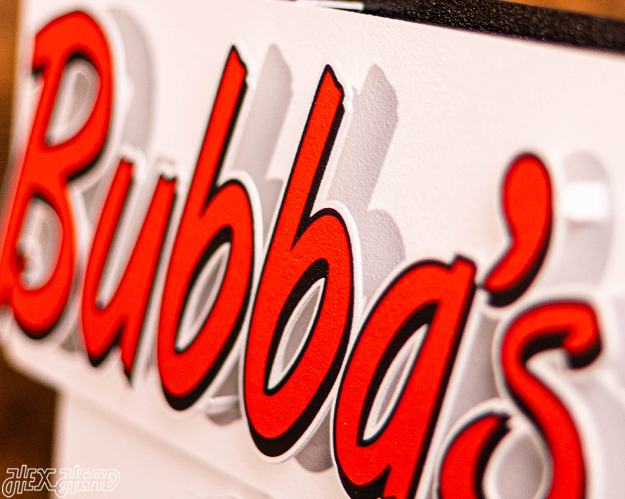 Bubba's 33 3D Metal Wall Art