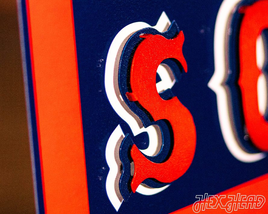 Boston Red Sox "60s Retro Banner" 3D Metal Wall Art