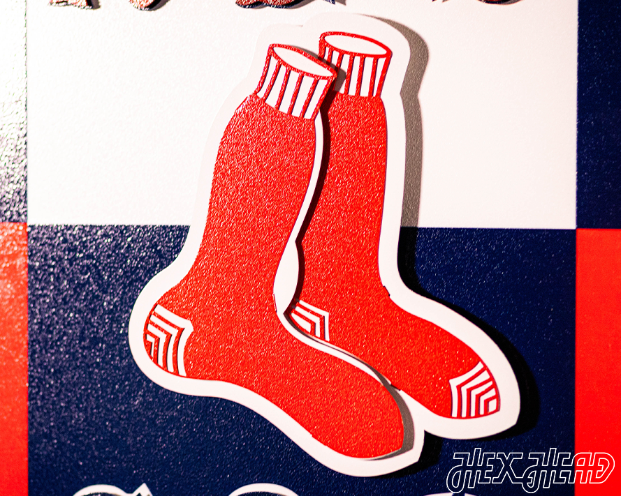 Boston Red Sox "60s Retro Banner" 3D Metal Wall Art