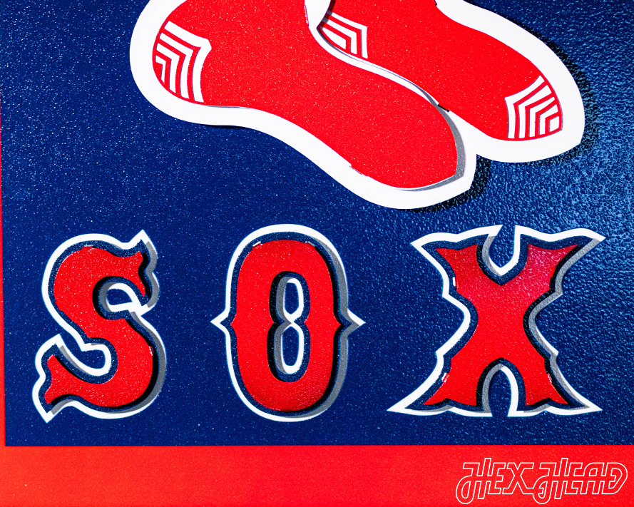 Boston Red Sox "60s Retro Banner" 3D Metal Wall Art