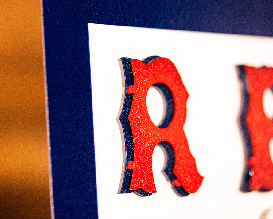 Boston Red Sox "60s Retro Banner" 3D Metal Wall Art