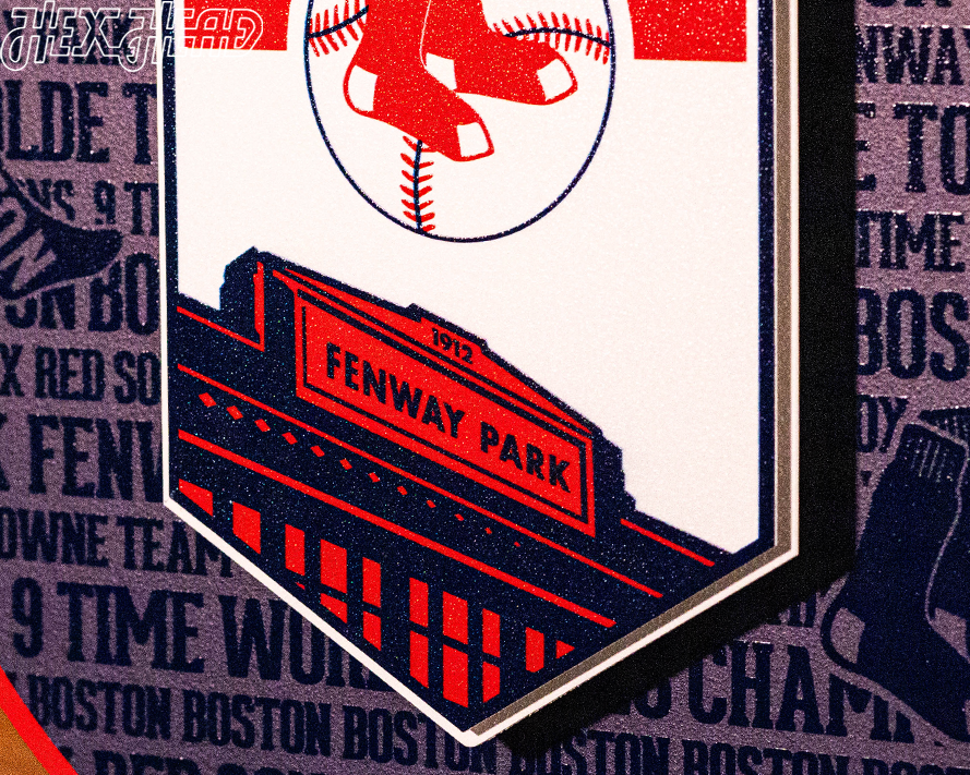 Boston Red Sox Fenway Park CRAFT SERIES 3D Embossed Metal Wall Art