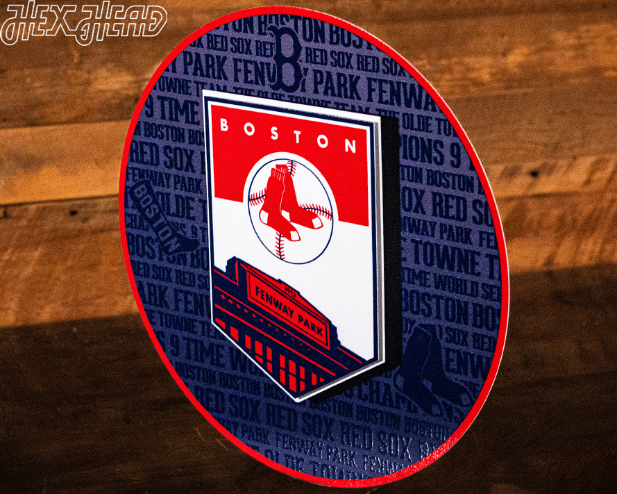 Boston Red Sox Fenway Park CRAFT SERIES 3D Embossed Metal Wall Art