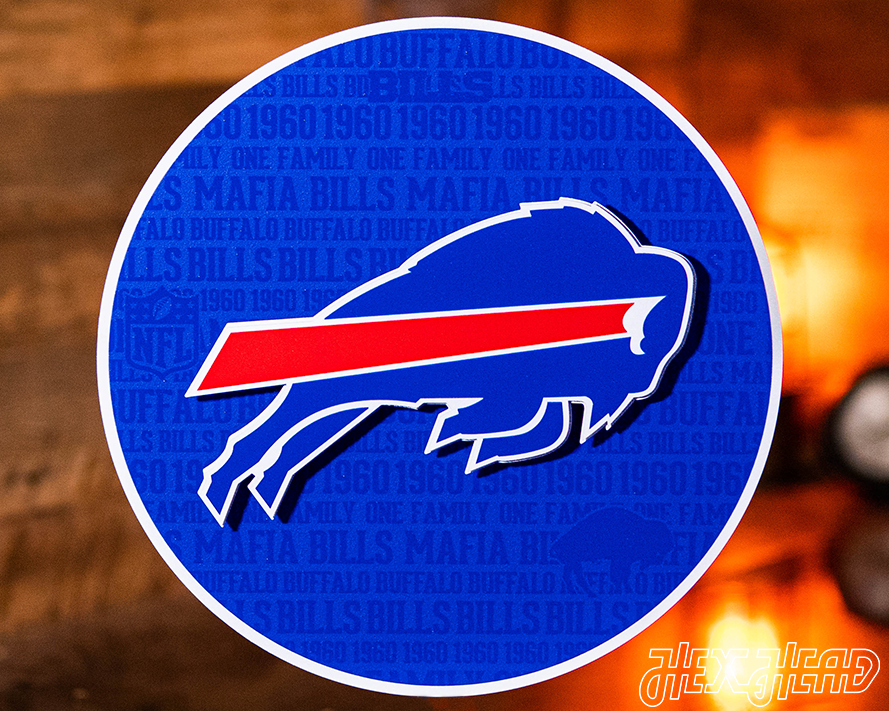 Buffalo Bills CRAFT SERIES 3D Embossed Metal Wall Art