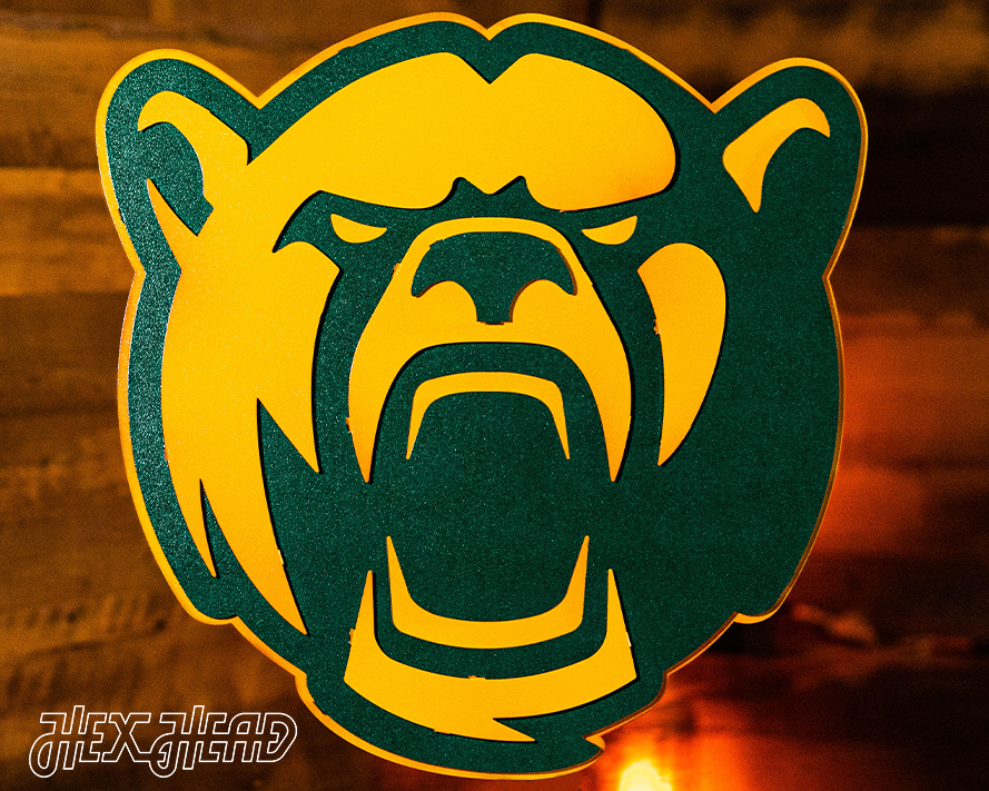 Baylor Bears Mascot 3D Metal Wall Art