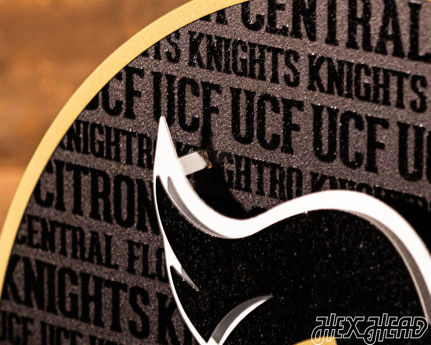 Central Florida Knights "UCF" CRAFT SERIES 3D Metal Wall Art