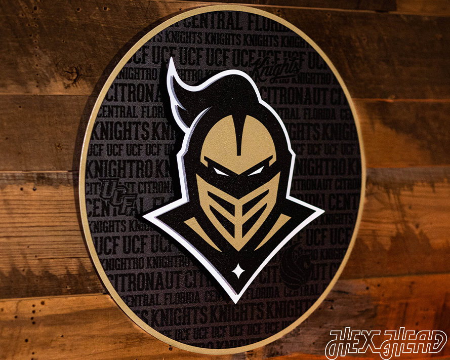 Central Florida Knights "UCF" CRAFT SERIES 3D Metal Wall Art