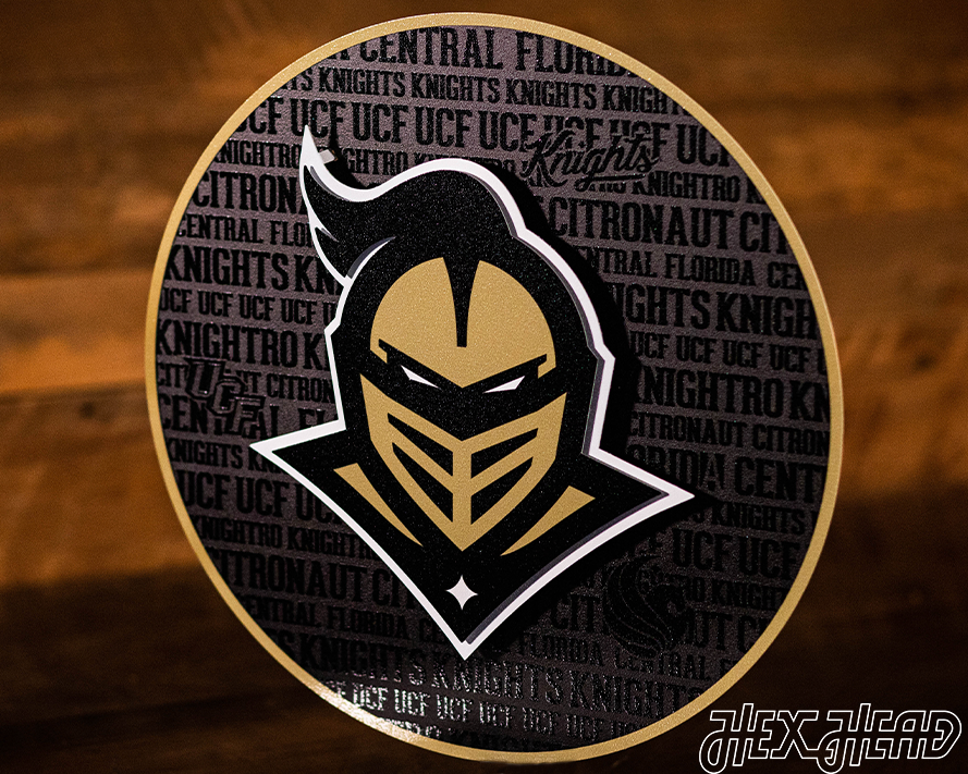 Central Florida Knights "UCF" CRAFT SERIES 3D Metal Wall Art