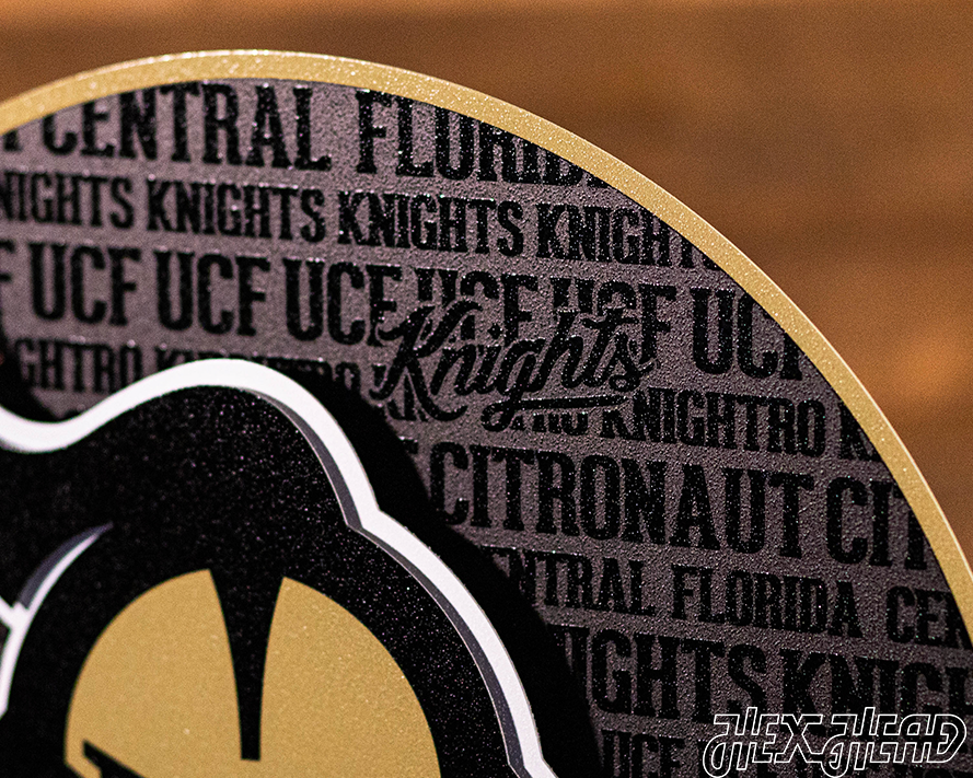 Central Florida Knights "UCF" CRAFT SERIES 3D Metal Wall Art