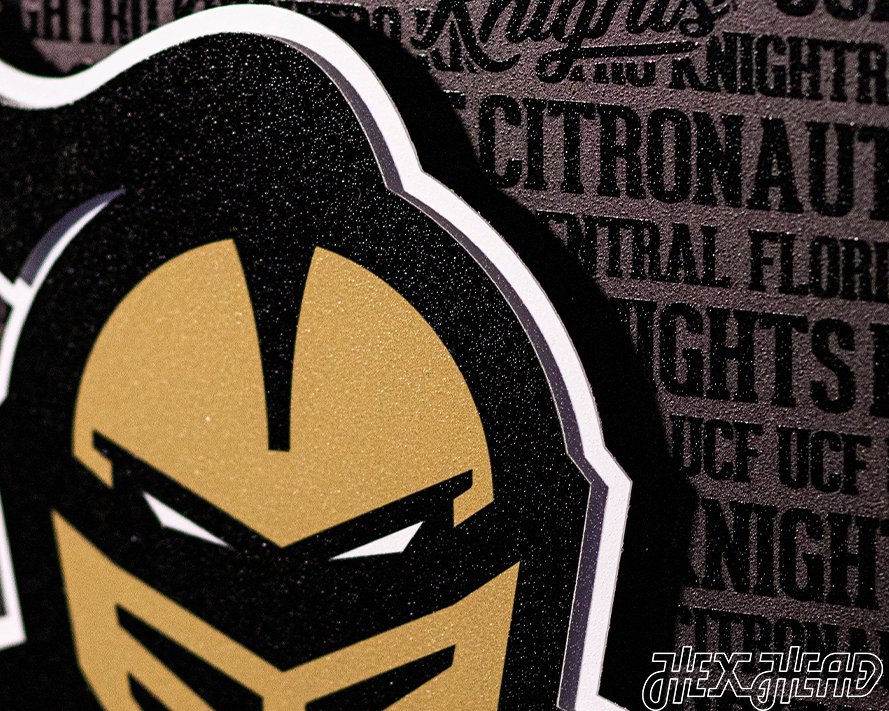 Central Florida Knights "UCF" CRAFT SERIES 3D Metal Wall Art