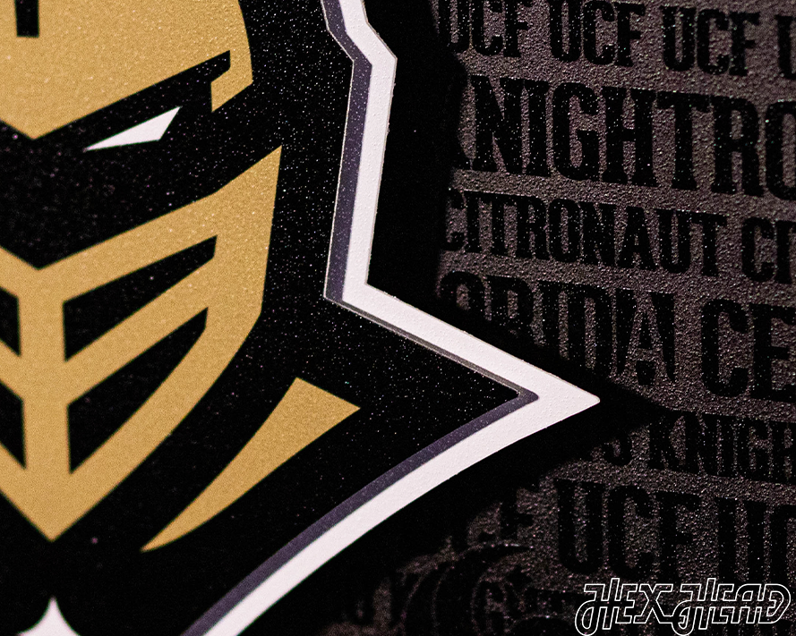Central Florida Knights "UCF" CRAFT SERIES 3D Metal Wall Art