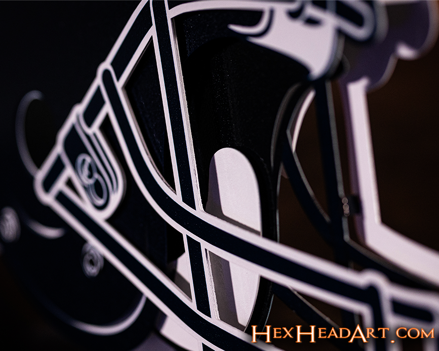 Chicago Bears BLITZ Collection - 8 Layer Helmet 3D Vintage Metal Wall Art