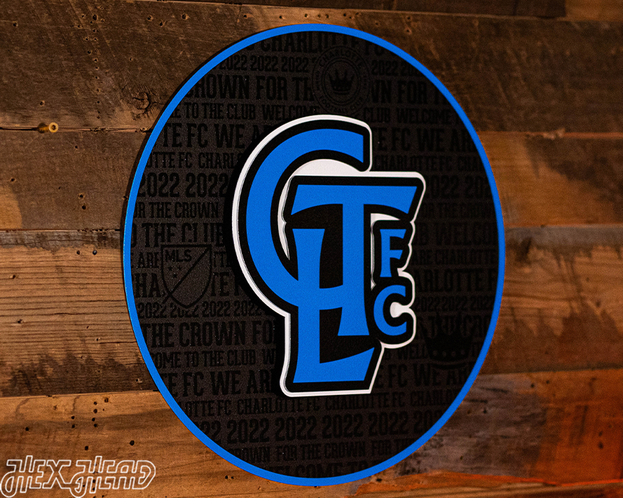 CLOSE OUT - Charlotte FC CRAFT SERIES 3D Embossed Metal Wall Art