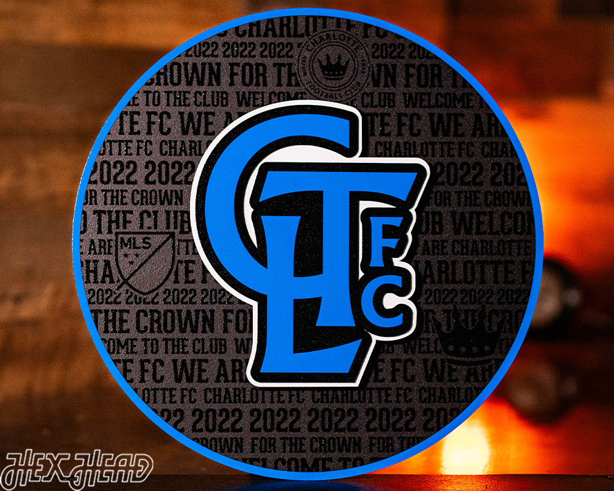 CLOSE OUT - Charlotte FC CRAFT SERIES 3D Embossed Metal Wall Art
