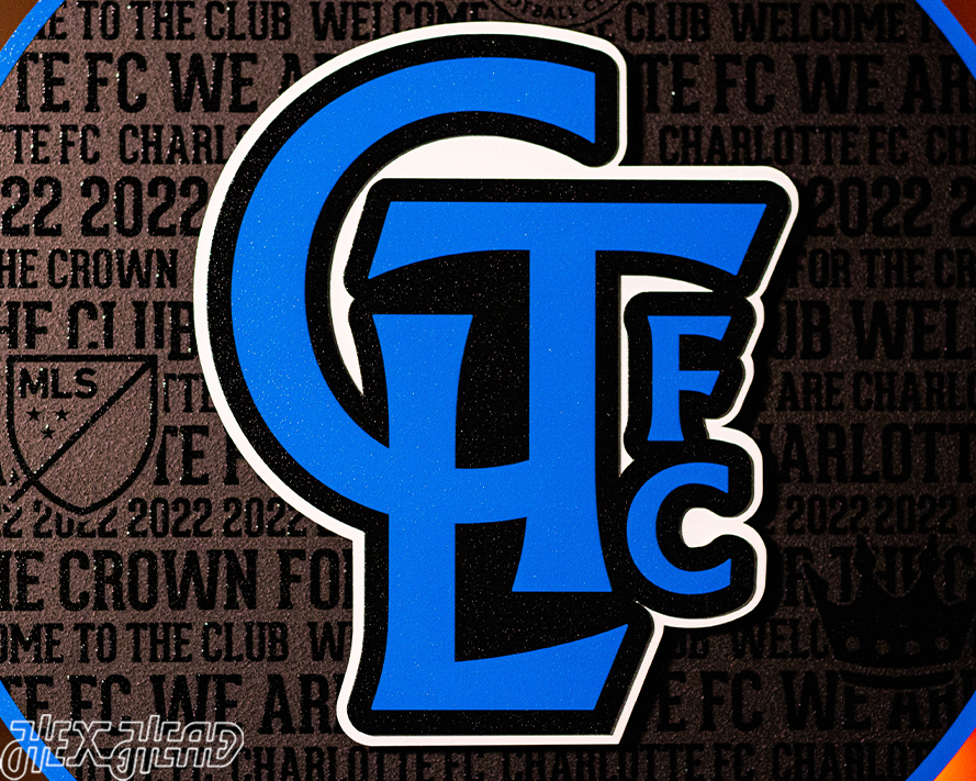 CLOSE OUT - Charlotte FC CRAFT SERIES 3D Embossed Metal Wall Art