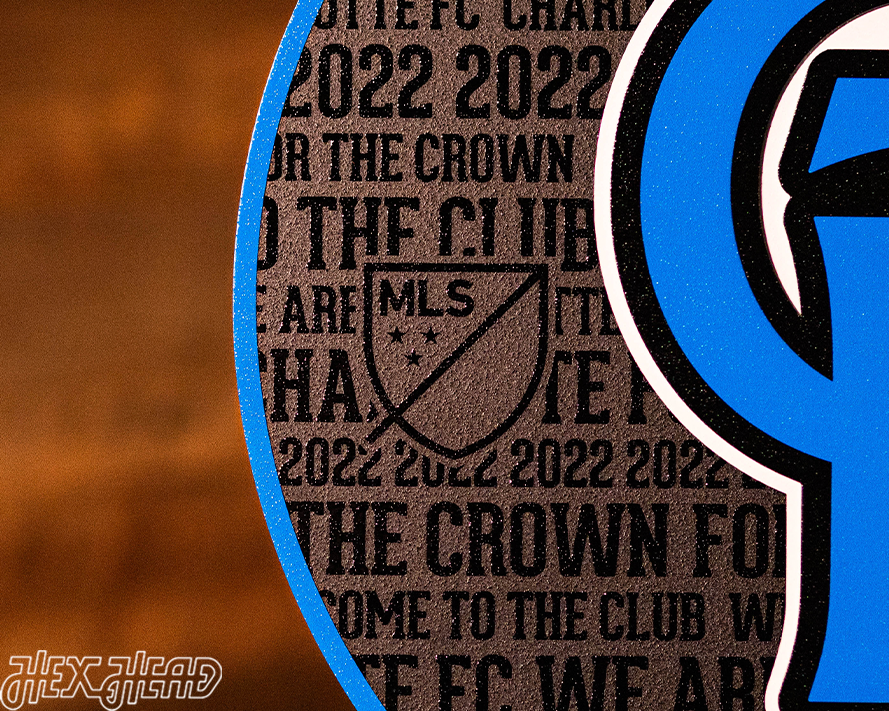 CLOSE OUT - Charlotte FC CRAFT SERIES 3D Embossed Metal Wall Art