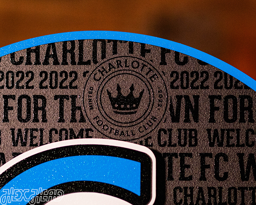CLOSE OUT - Charlotte FC CRAFT SERIES 3D Embossed Metal Wall Art