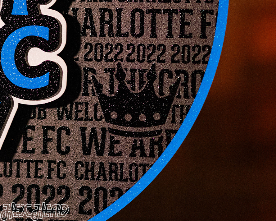 CLOSE OUT - Charlotte FC CRAFT SERIES 3D Embossed Metal Wall Art