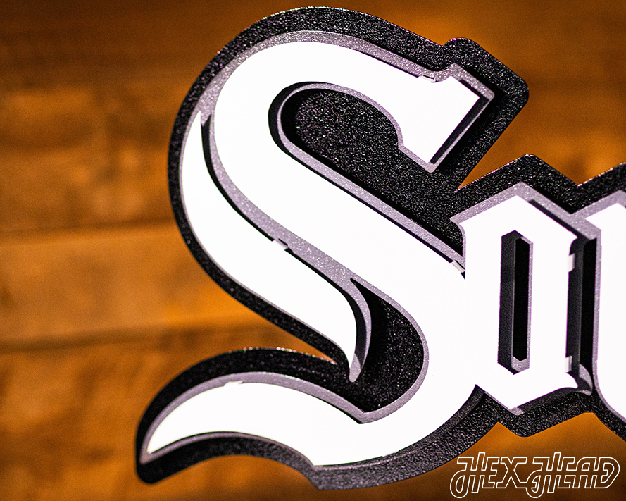 Chicago White Sox "SOUTHSIDE" Logo 3D Metal Wall Art