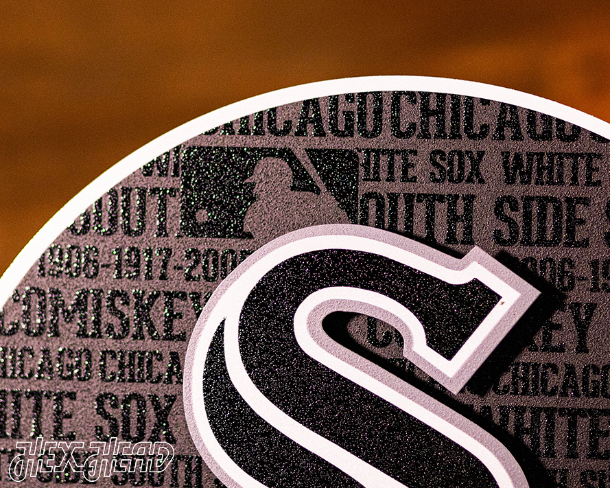 Chicago White Sox Chicago Logo CRAFT SERIES 3D Metal Wall Art