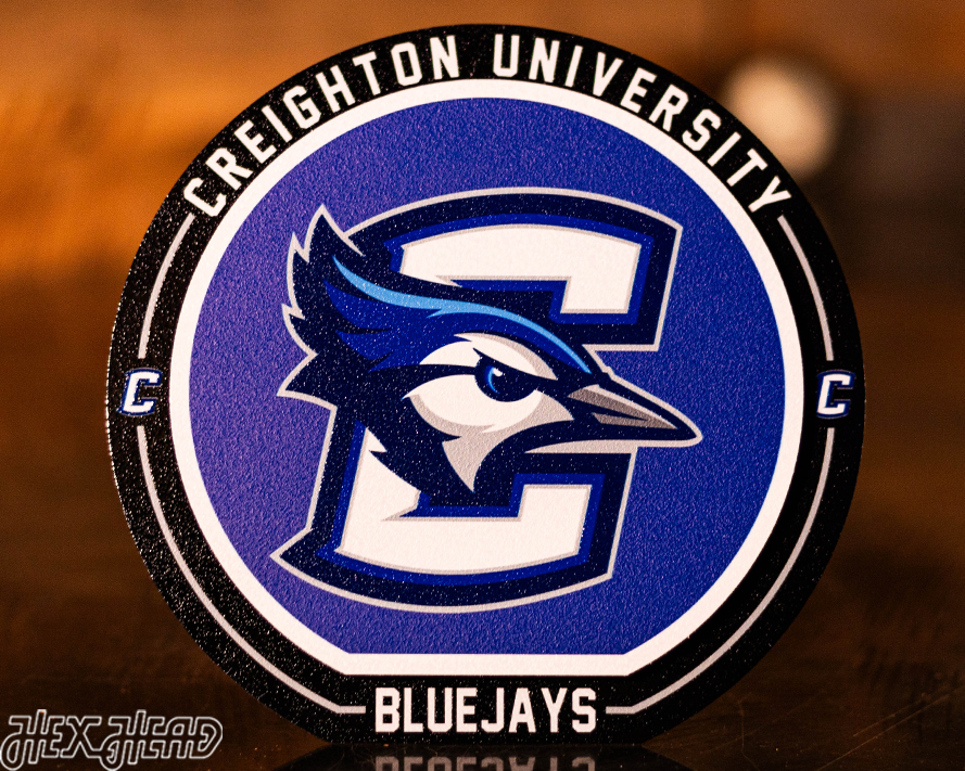 Creighton Blue Jays "Double Play" On the Shelf or on the Wall Art