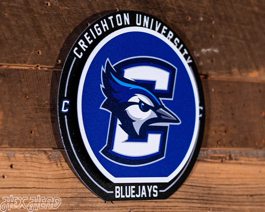 Creighton Blue Jays "Double Play" On the Shelf or on the Wall Art