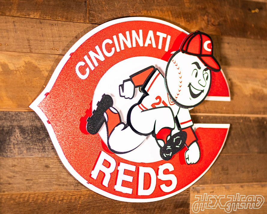 Cincinnati Reds 1974 3D Vintage Metal Wall Art