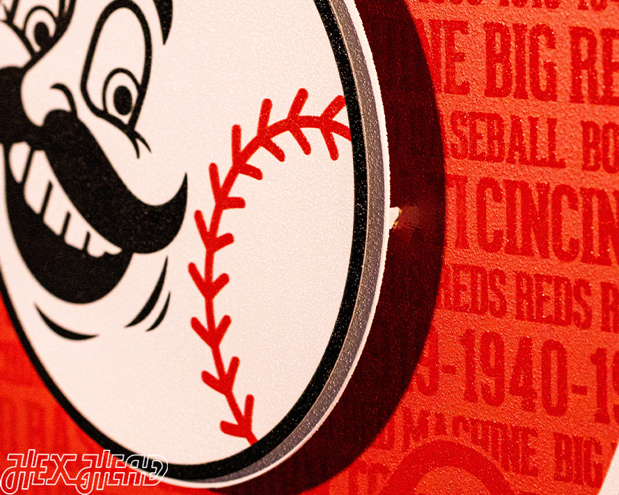 Cincinnati Reds CRAFT SERIES 3D Embossed Metal Wall Art