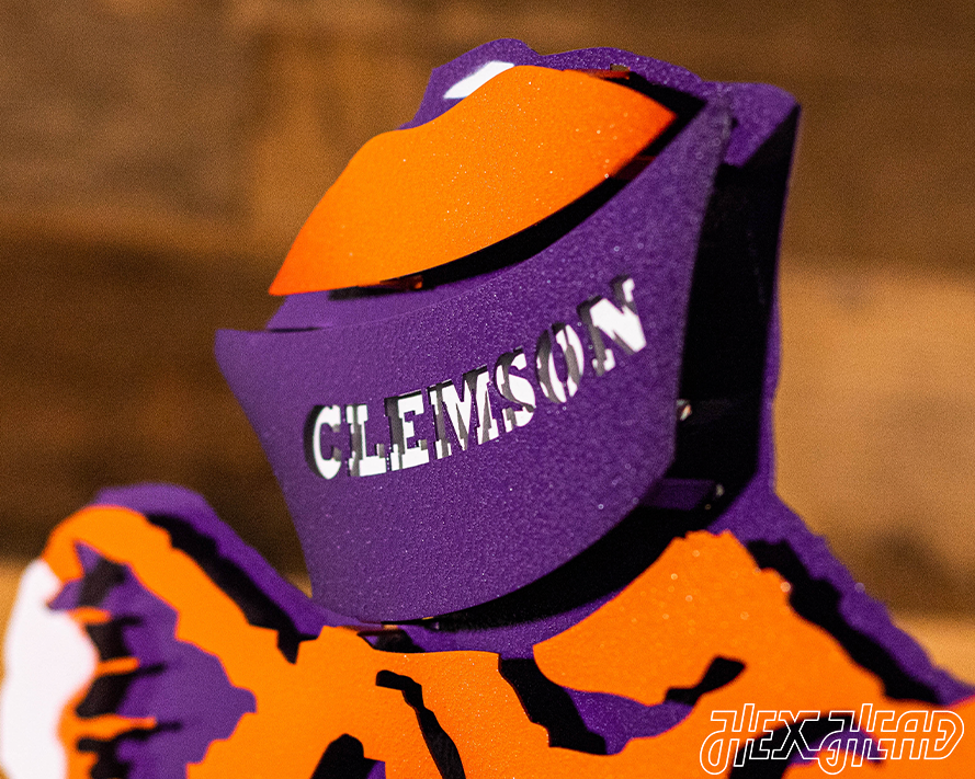 Clemson Retro Tiger from the VAULT, 3D Vintage Metal Wall Art