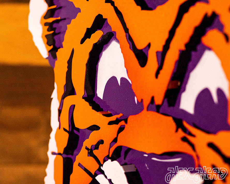 Clemson Retro Tiger from the VAULT, 3D Vintage Metal Wall Art