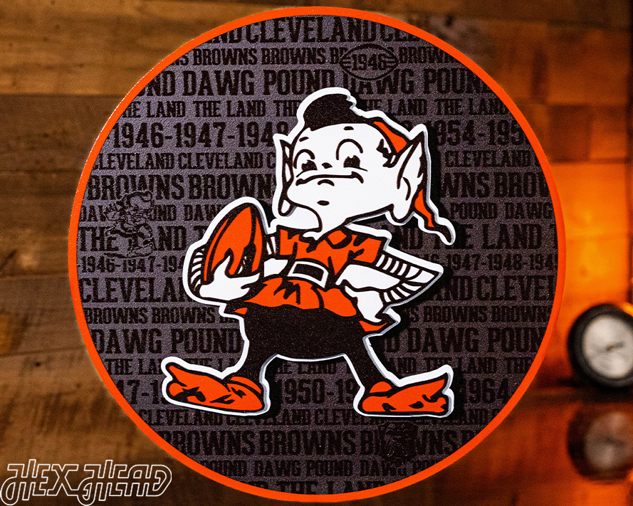 Cleveland Browns Wall Art Metal Sign