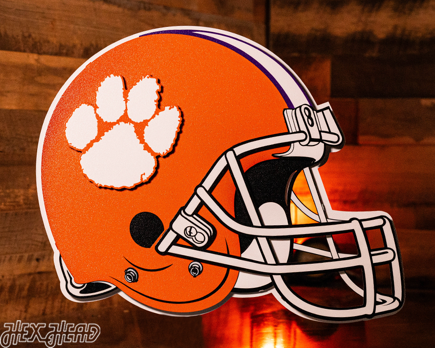 BLITZ COLLECTION - 8 LAYER Clemson Tigers 3D Metal Wall Art