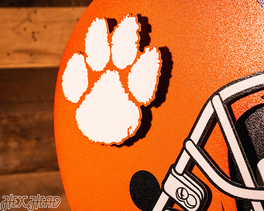 BLITZ COLLECTION - 8 LAYER Clemson Tigers 3D Metal Wall Art