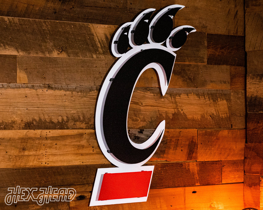Cincinnati Bearcats "C" 3D Vintage Metal Wall Art