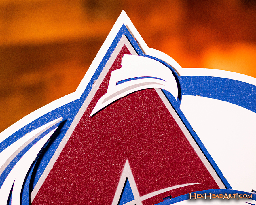 Colorado Avalanche NHL 3D Vintage Metal Wall Art