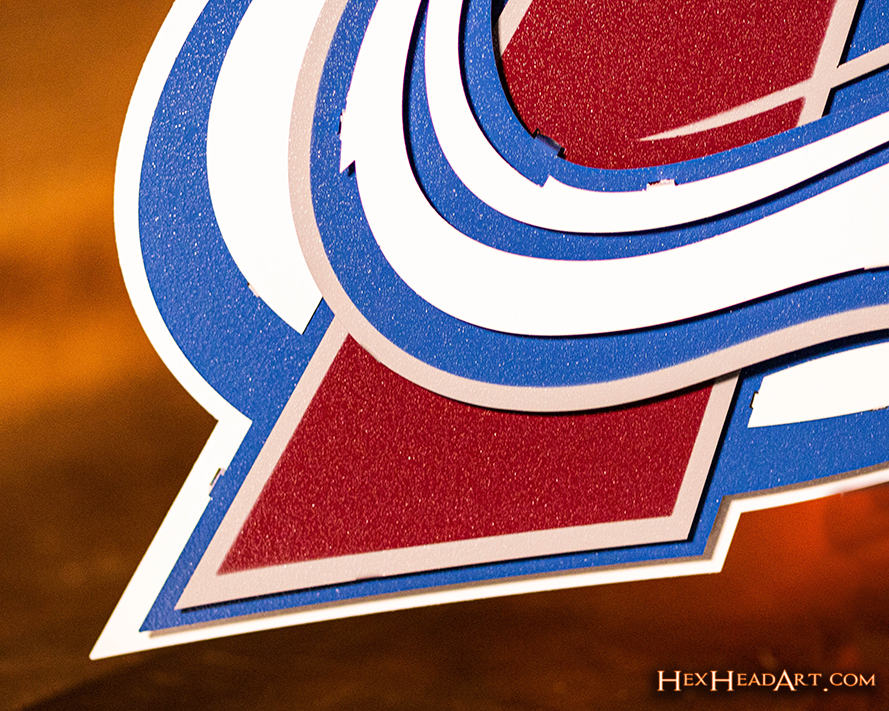Colorado Avalanche NHL 3D Vintage Metal Wall Art
