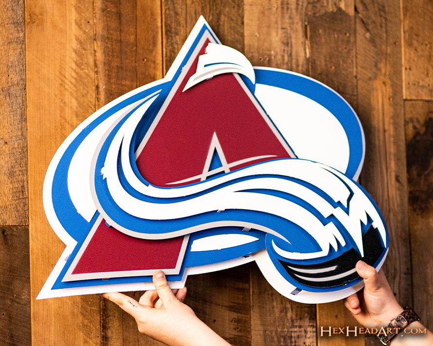 Colorado Avalanche NHL 3D Vintage Metal Wall Art