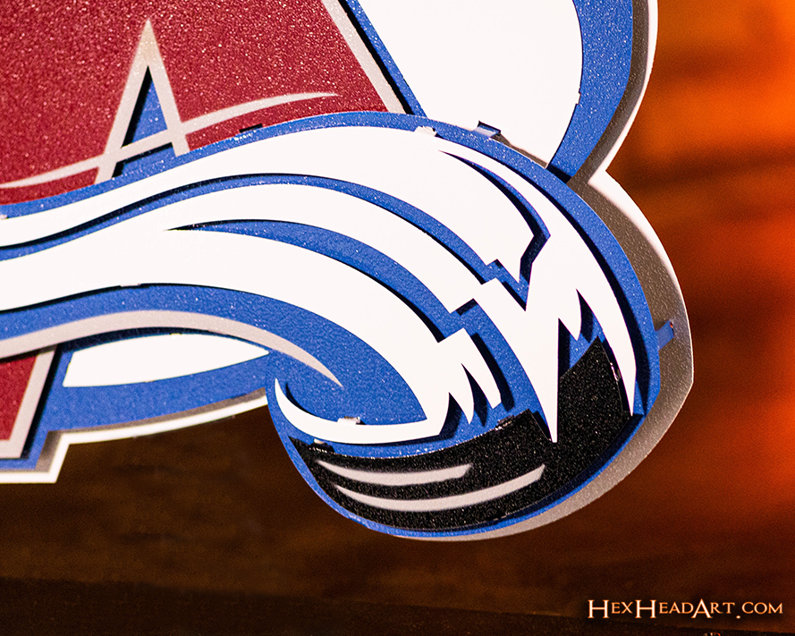 Colorado Avalanche NHL 3D Vintage Metal Wall Art