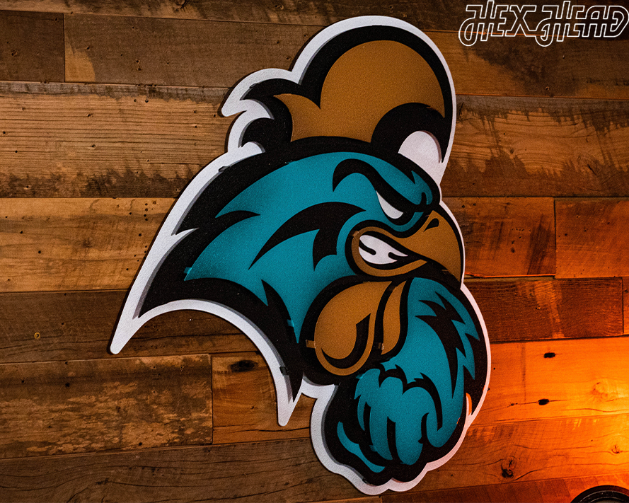Coastal Carolina Chanticleers 3D Vintage Metal Wall Art