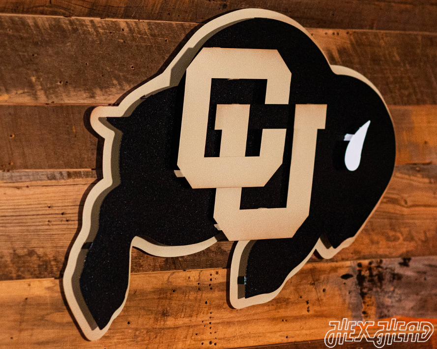 Colorado Buffaloes 3D Vintage Metal Wall Art