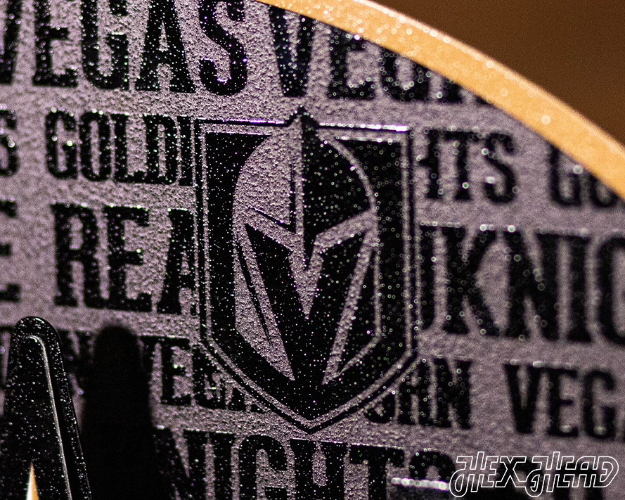 Vegas Golden Knight Shoulder Logo CRAFT SERIES 3D Vintage Metal Wall Art