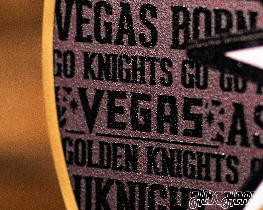 Vegas Golden Knight Shoulder Logo CRAFT SERIES 3D Vintage Metal Wall Art