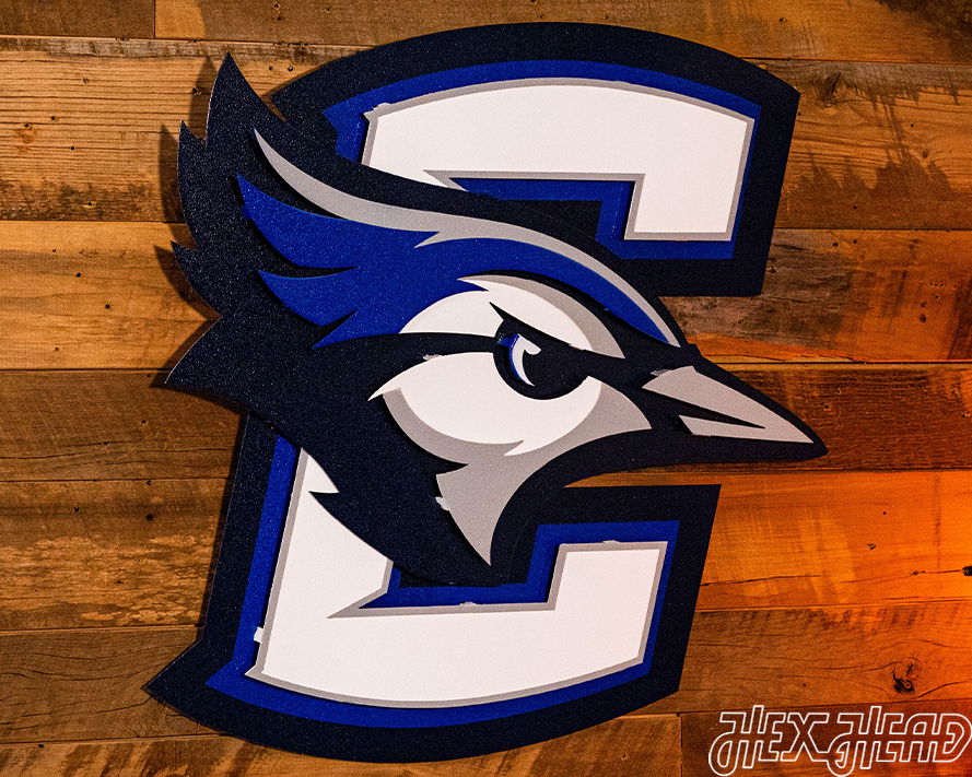 Creighton Bluejays 3D Vintage Metal Wall Art