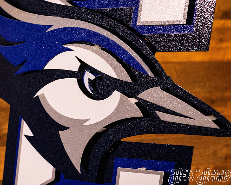 Creighton Bluejays 3D Vintage Metal Wall Art