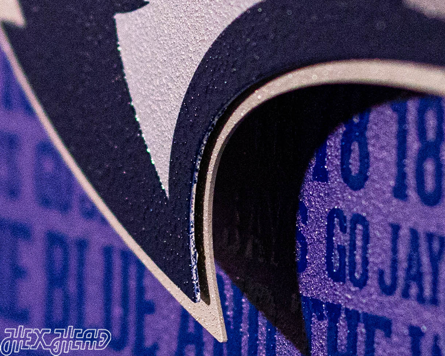 Creighton Blue Jays CRAFT SERIES 3D Embossed Metal Wall Art