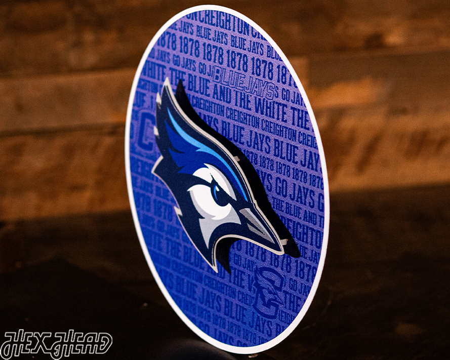 Creighton Blue Jays  CRAFT SERIES 3D Embossed Metal Wall Art