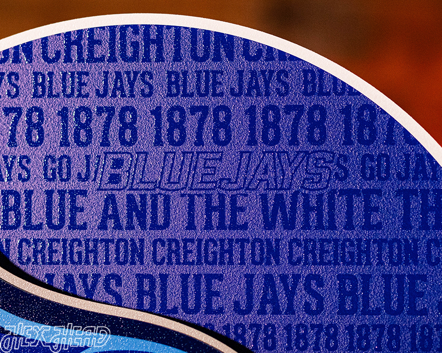 Creighton Blue Jays CRAFT SERIES 3D Embossed Metal Wall Art