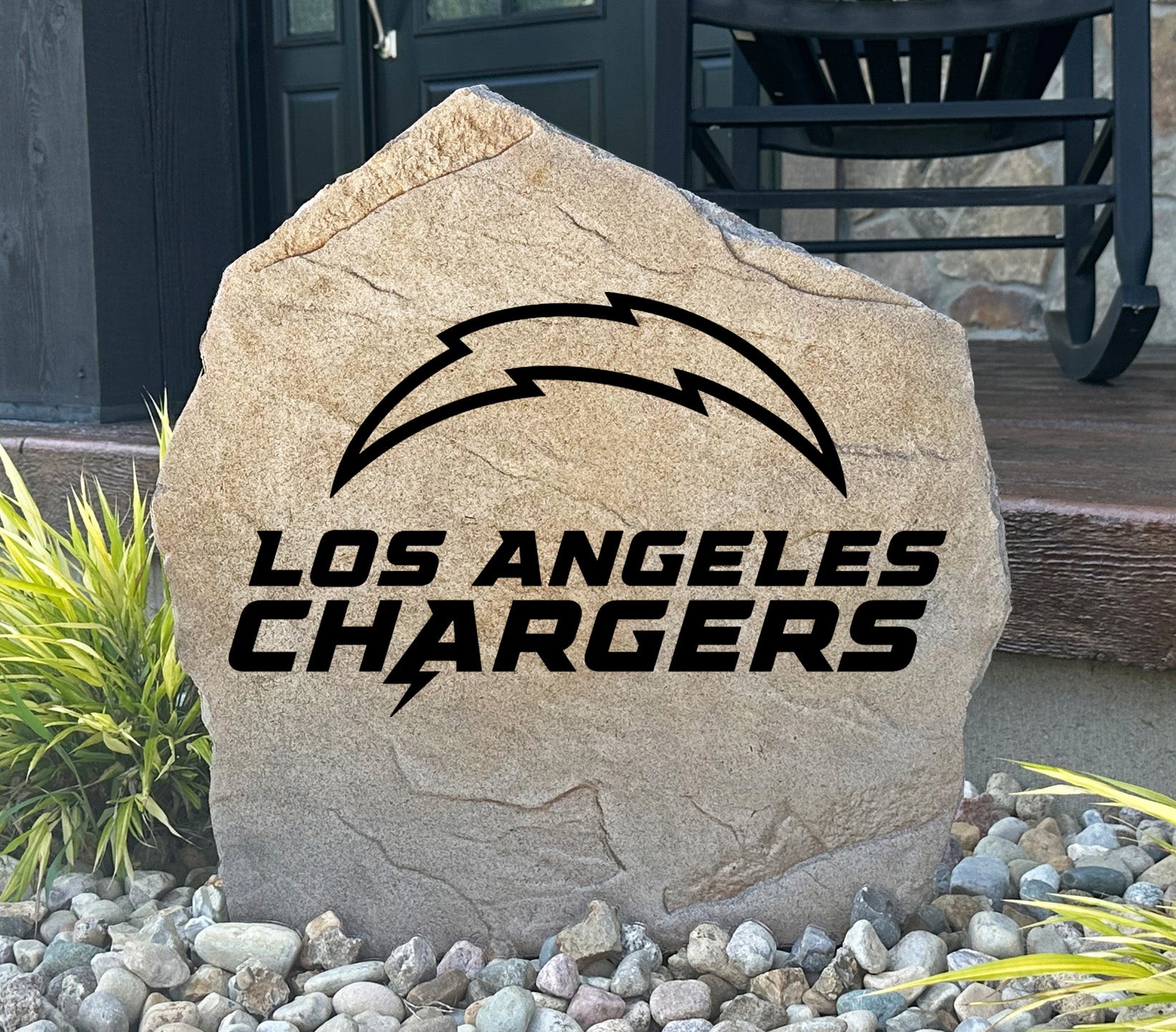 Los Angeles Chargers Design-A-Stone Landscape Art