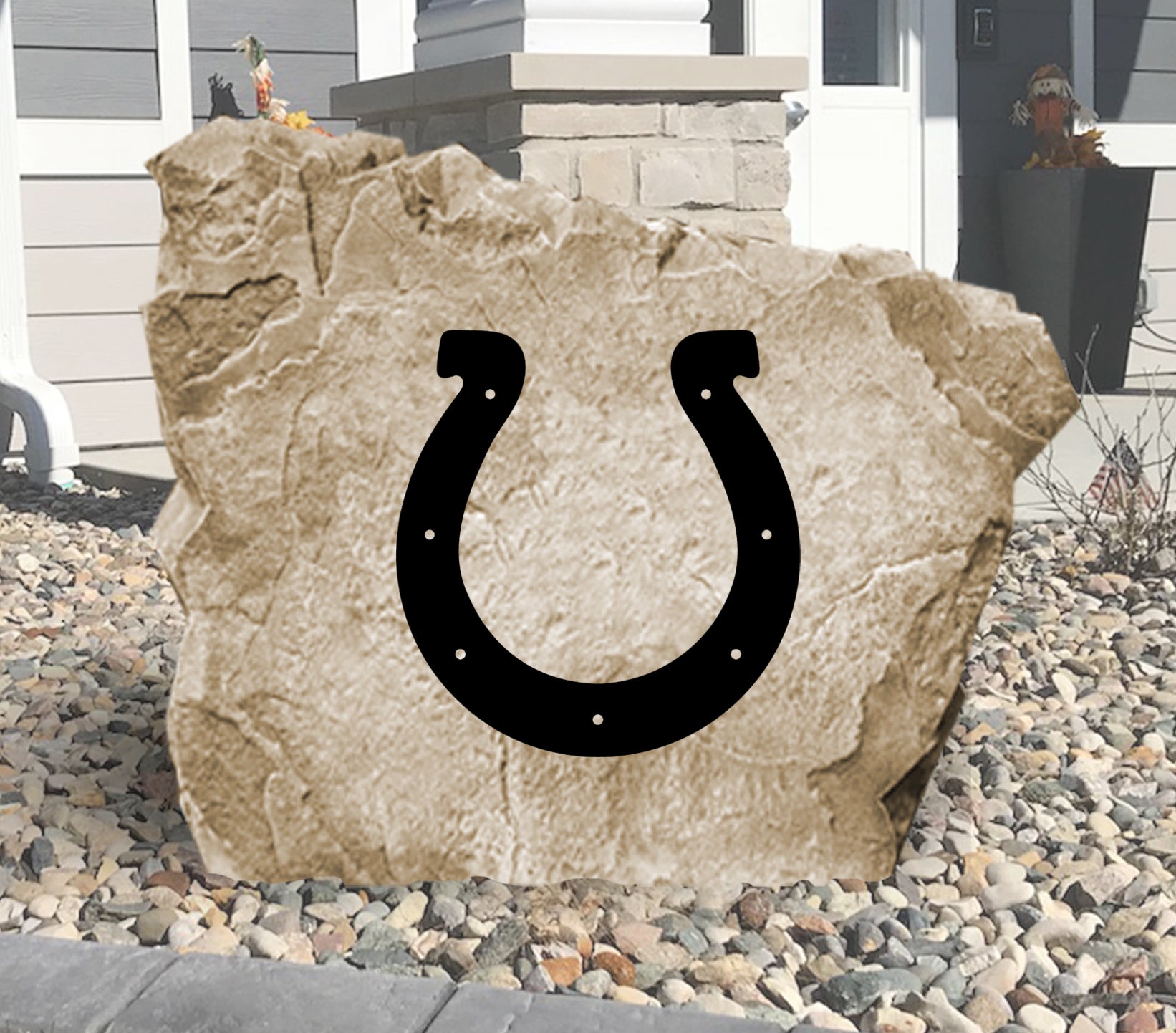 Indianapolis Colts Design-A-Stone Landscape Art